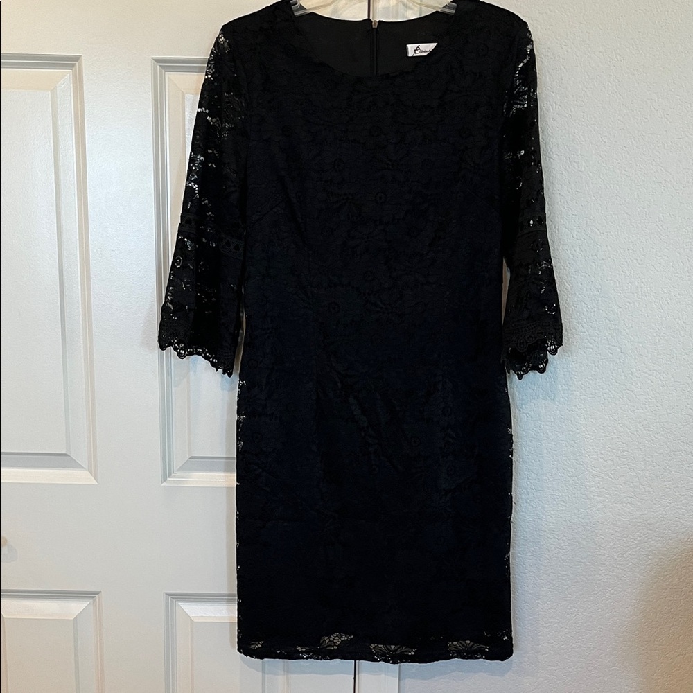 Twink Lady Black Lace Dress